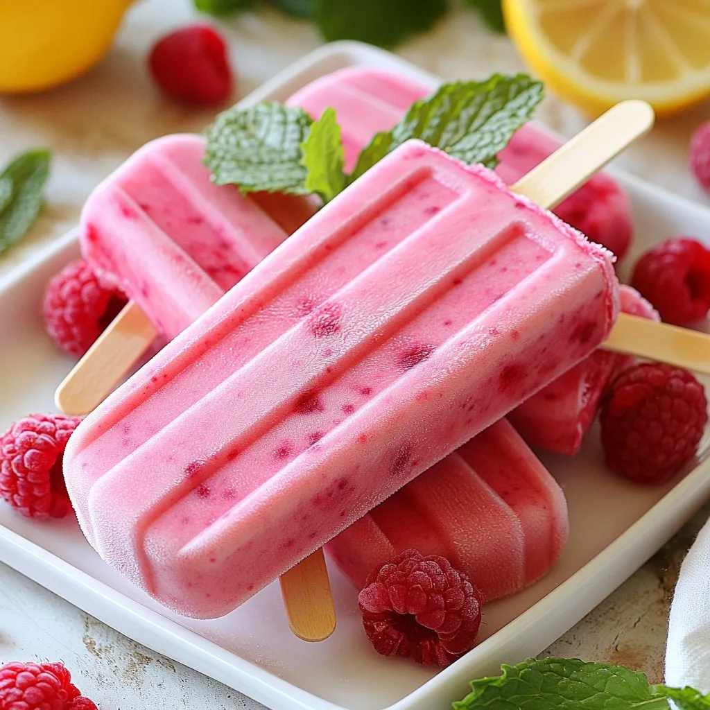 Raspberry Lemonade Popsicles Delightful Summer Treat