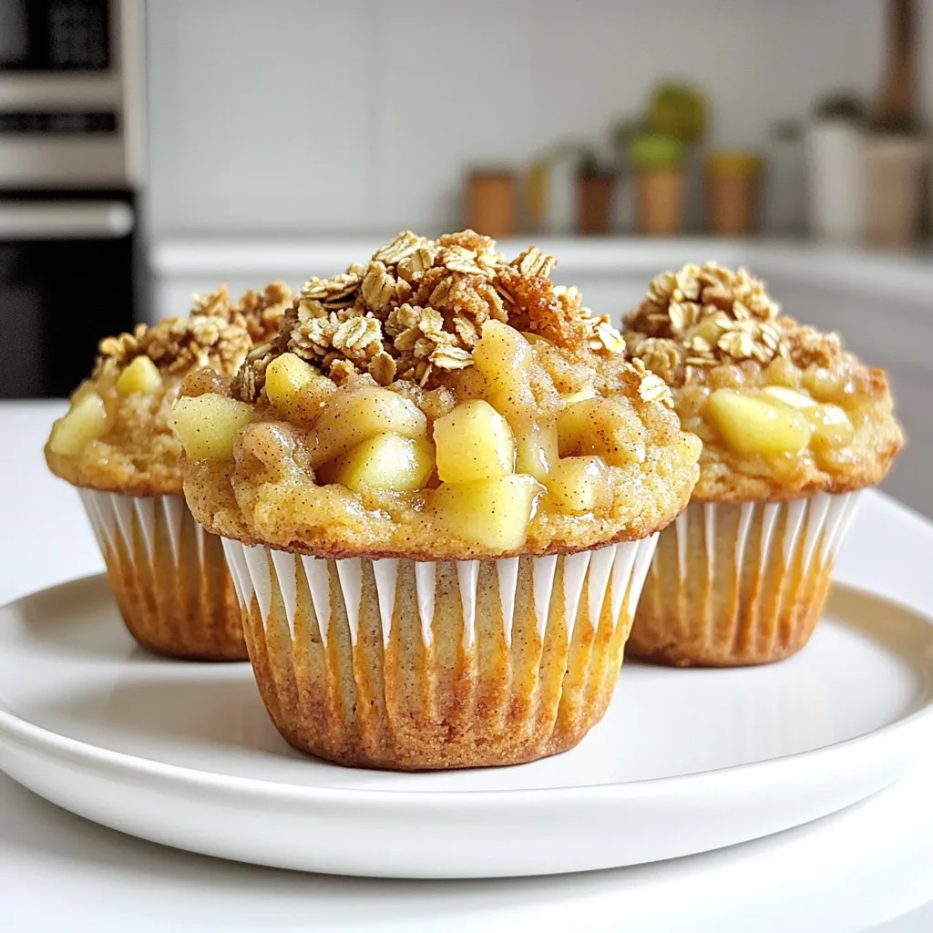 Apple Crisp Muffins Bakery Style Fresh and Tasty Treat