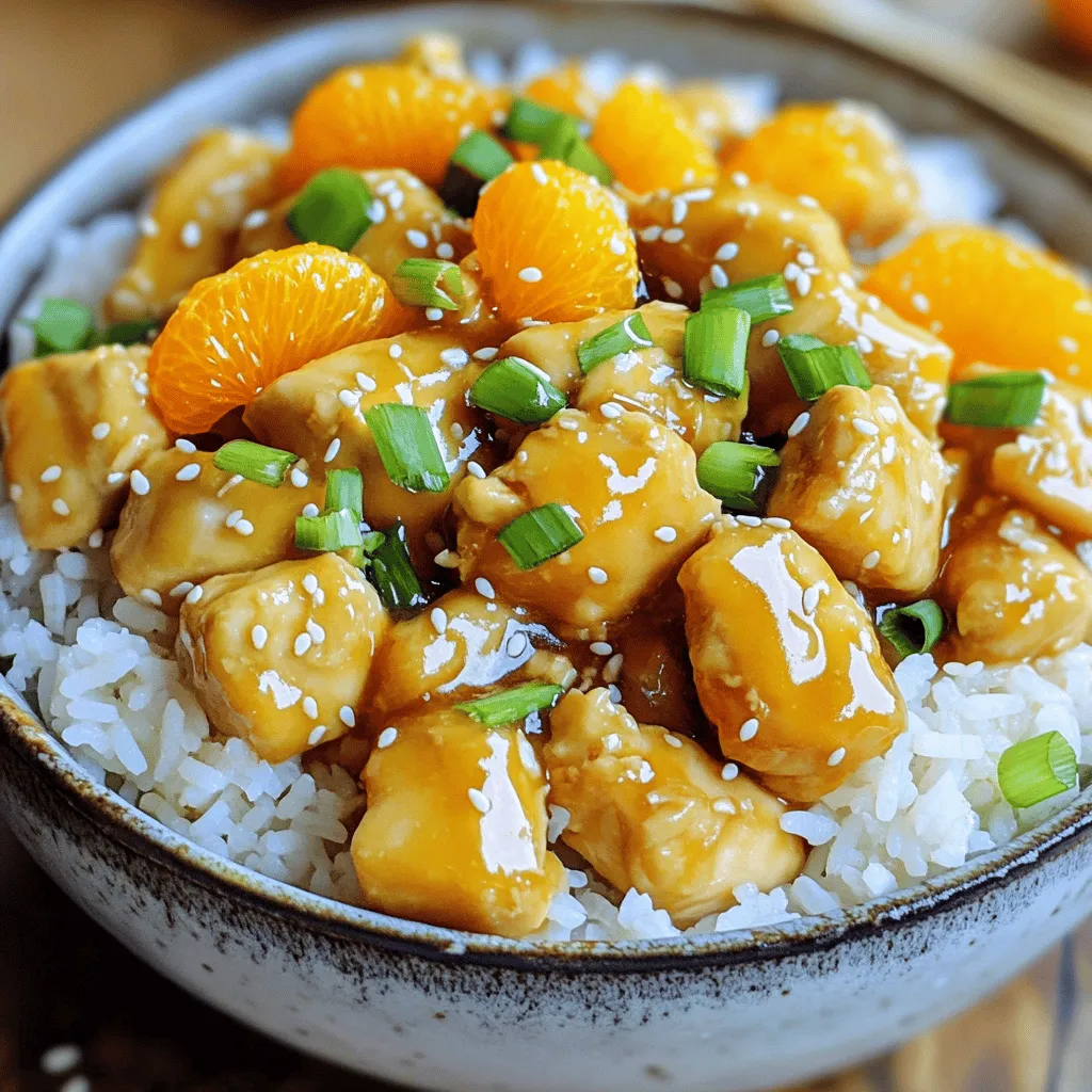 Savory Mandarin Orange Chicken Rice Bowls Recipe