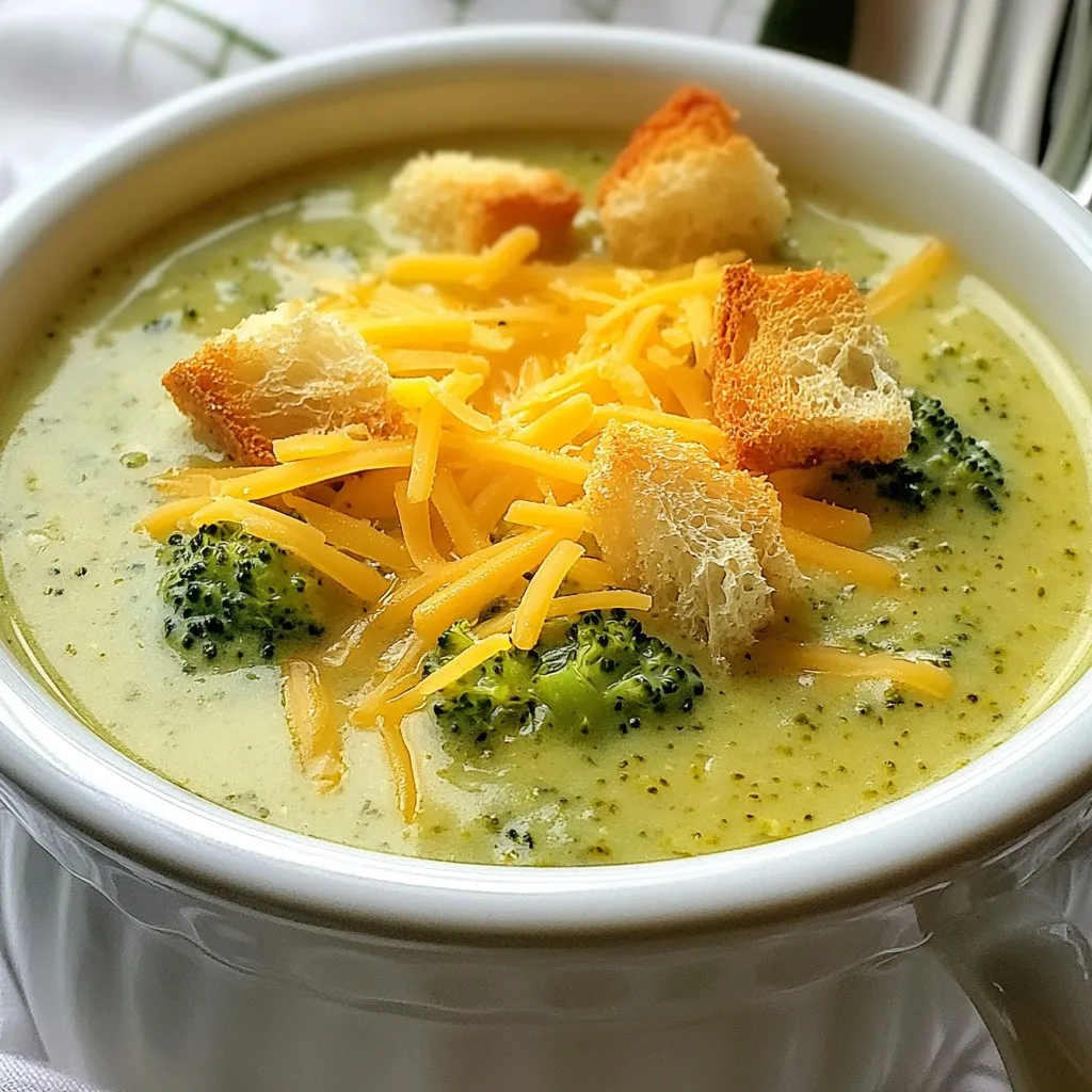 Creamy Broccoli Cheddar Soup Simple and Tasty Recipe