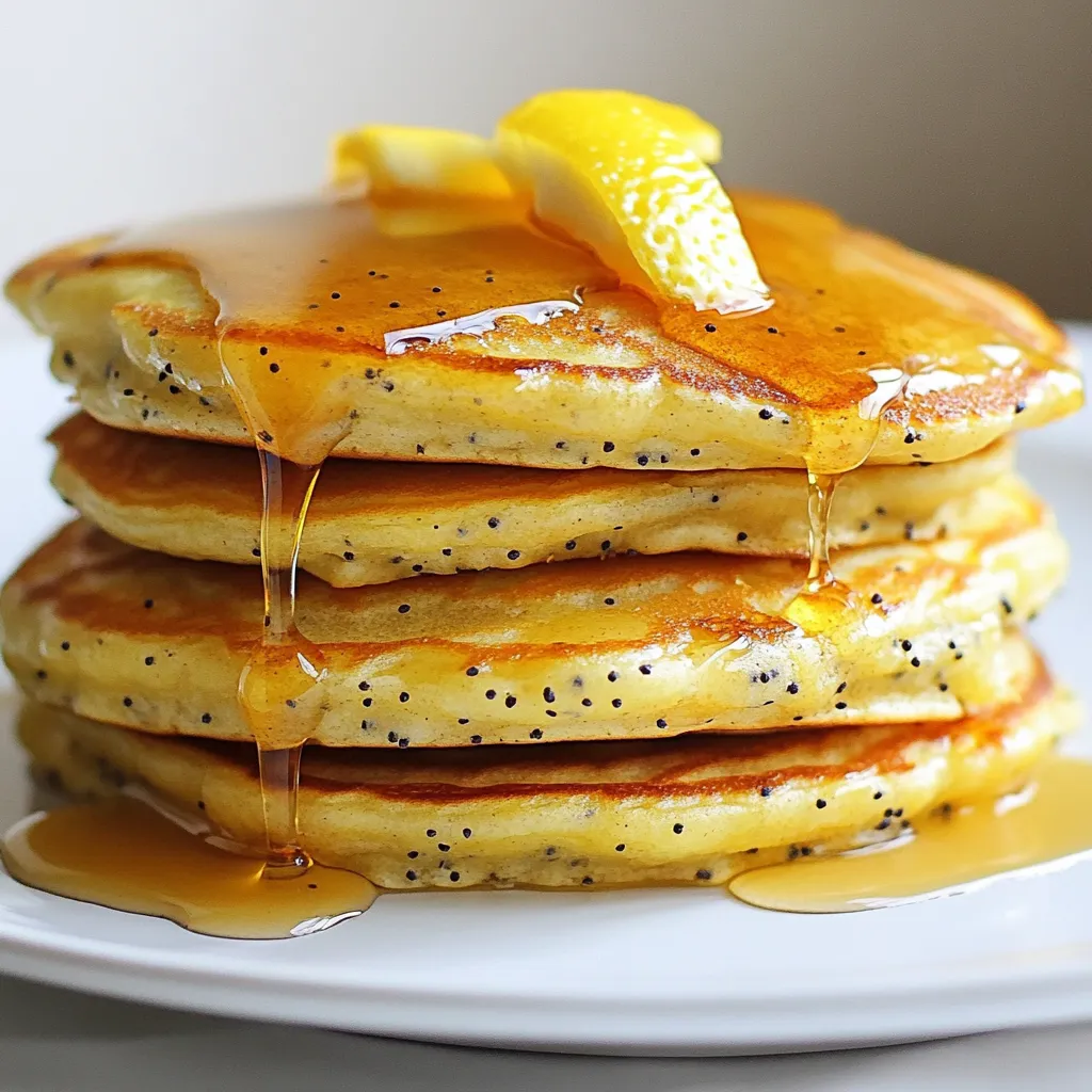 Lemon Poppy Seed Pancakes Fluffy and Flavorful Treat