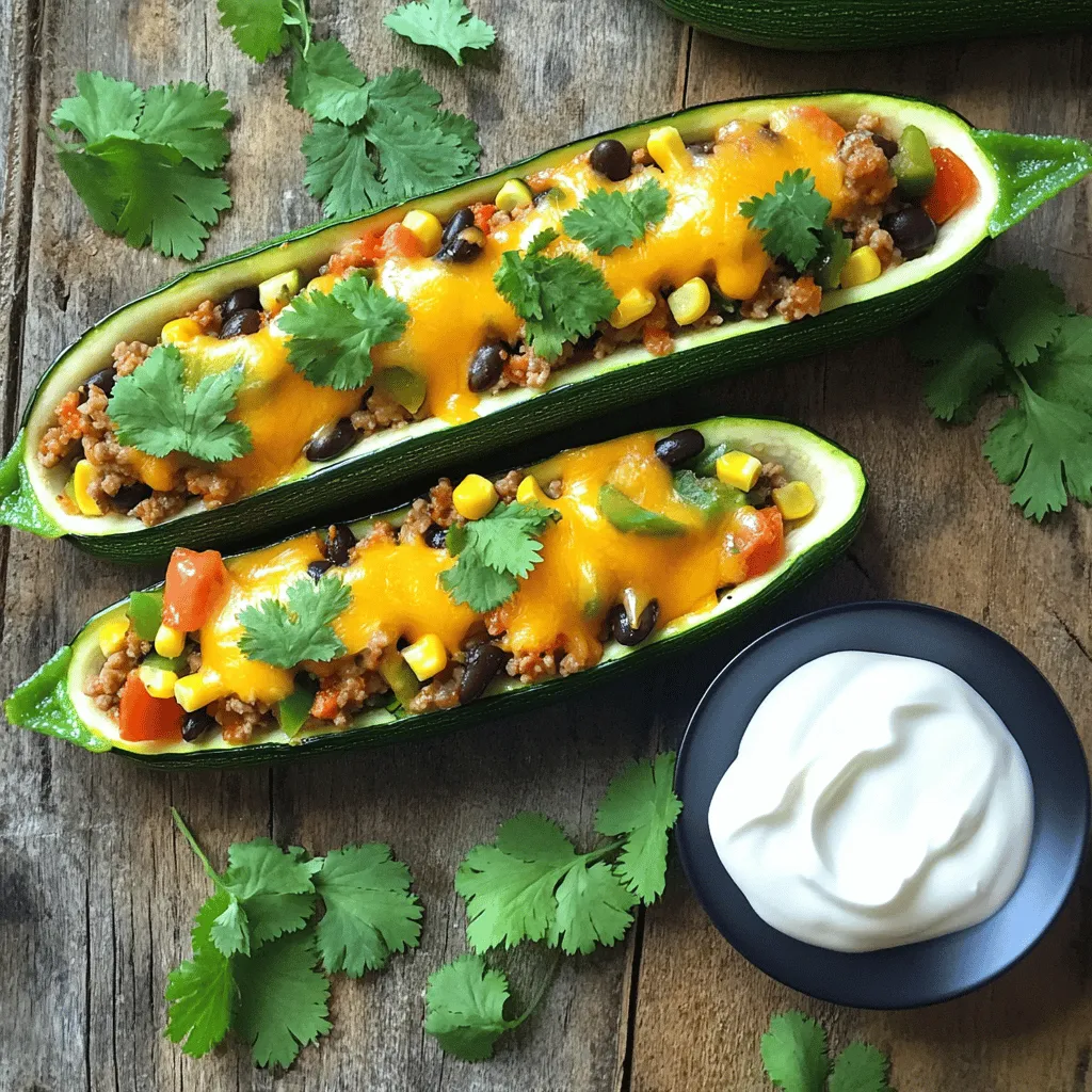 Taco Stuffed Zucchini Boats Satisfying Weeknight Meal