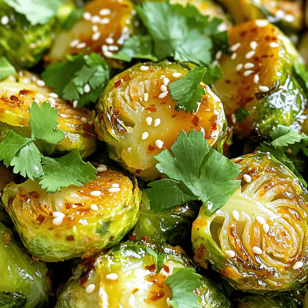Sweet Chili Garlic Brussels Sprouts Flavorful Side Dish