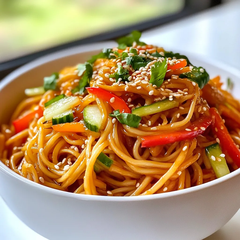 Spicy Sesame Noodle Bowls Simple and Flavorful Recipe