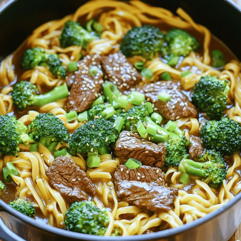 Savory One-Pot Beef &#038; Broccoli Noodles Recipe