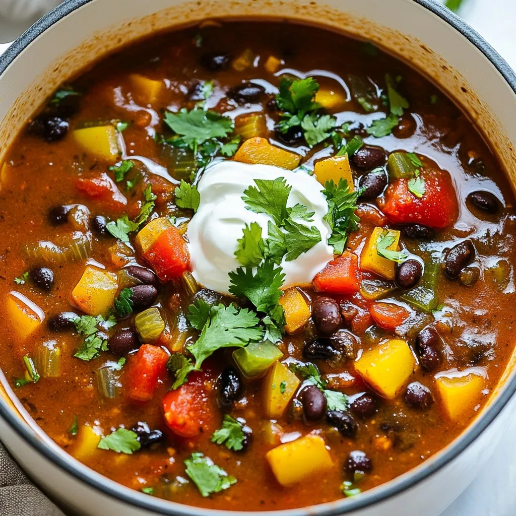 Spicy Black Bean Soup Perfect for Cozy Nights
