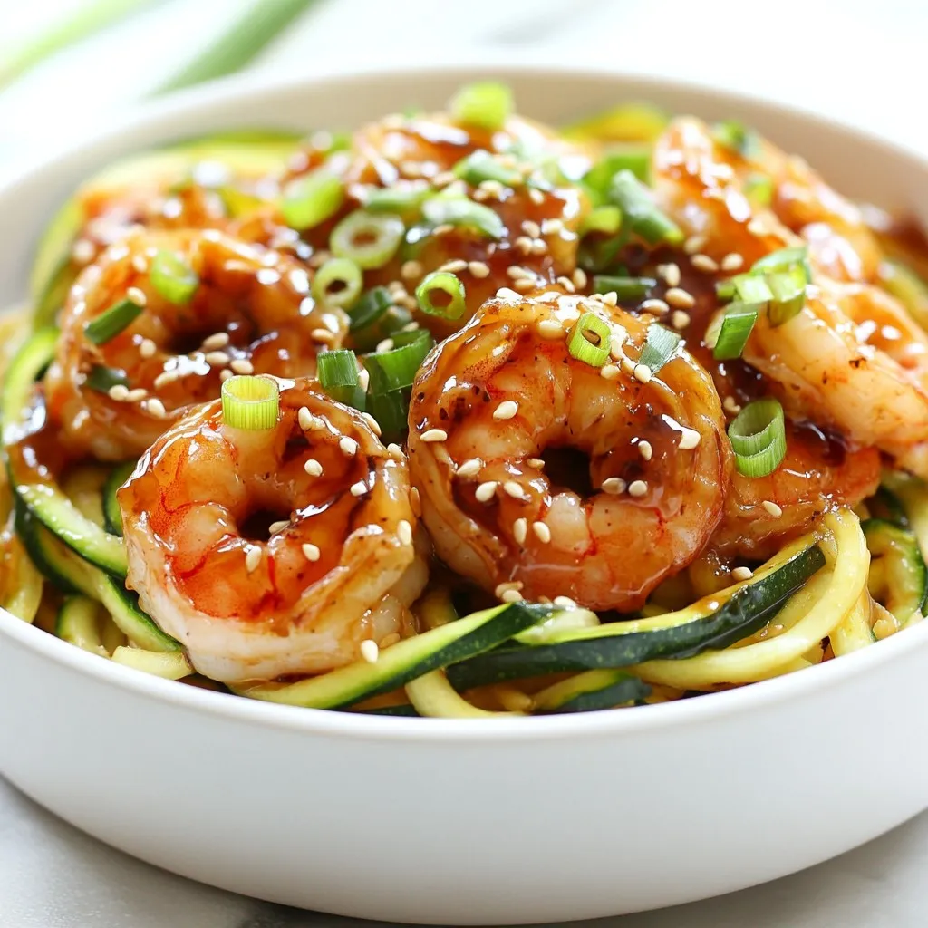 Teriyaki Shrimp Zoodles Flavorful and Healthy Dish