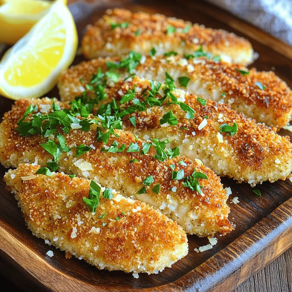 Parmesan Crusted Chicken Cutlets Crispy and Delicious