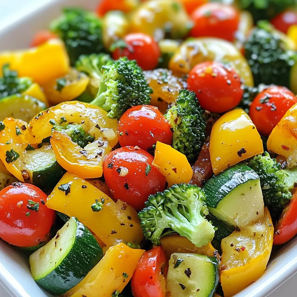 Sautéed Veggie Medley Flavorful and Colorful Dish