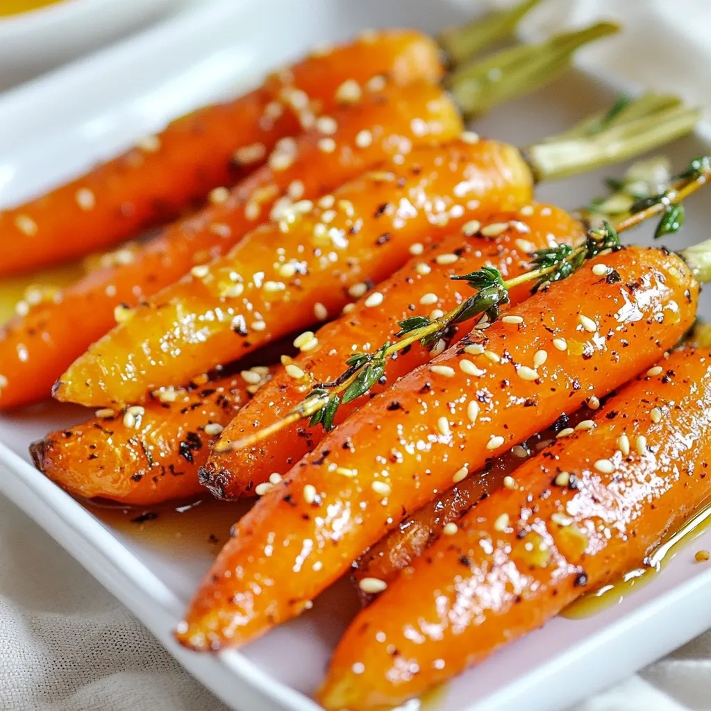 Honey Garlic Roasted Carrots Tasty and Simple Dish
