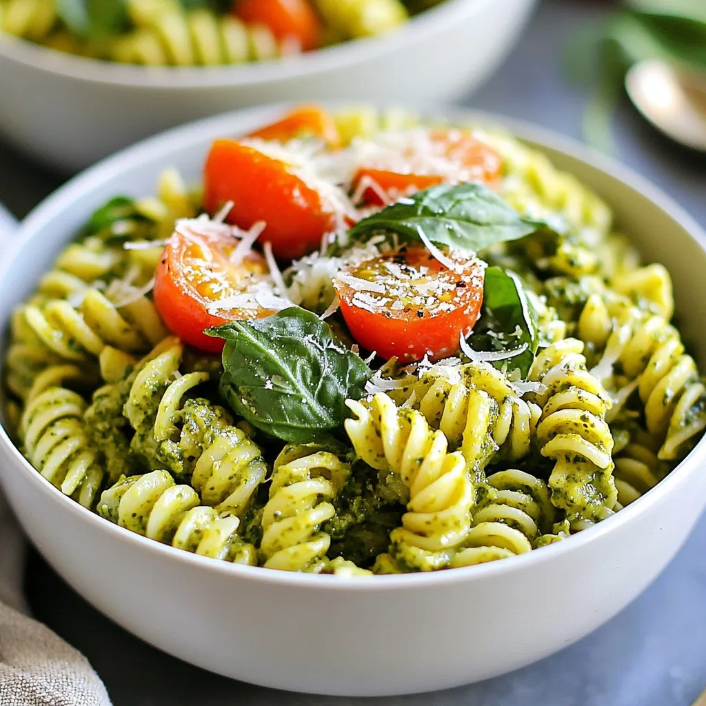 One Pot Creamy Pesto Pasta Quick and Easy Delight
