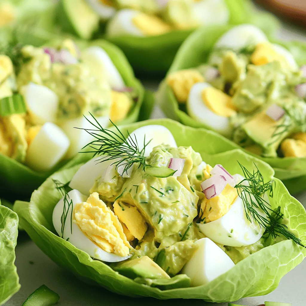 Avocado Egg Salad Lettuce Wraps Satisfying and Fresh