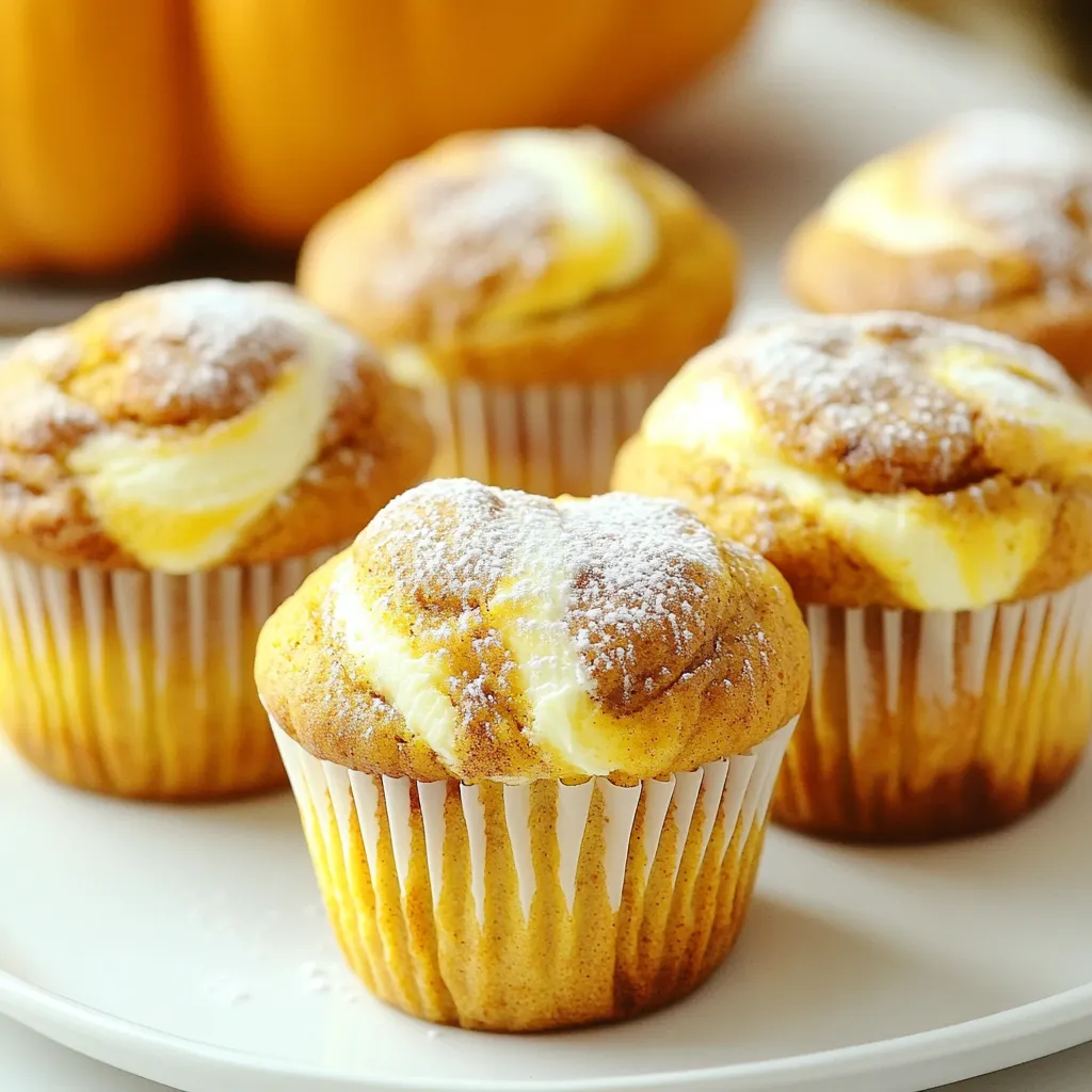 Pumpkin Cheesecake Swirl Muffins Irresistible Treat