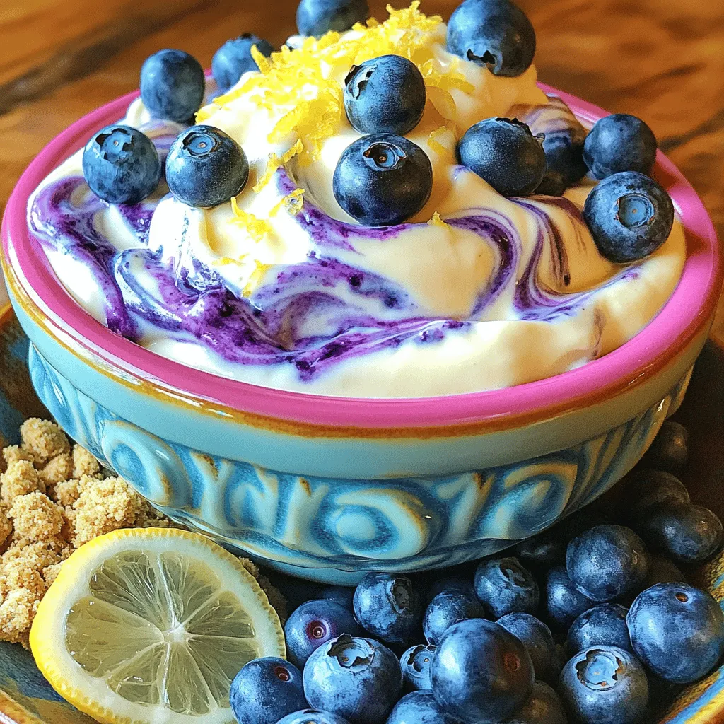 Blueberry Lemon Cheesecake Dip Easy and Delicious Treat