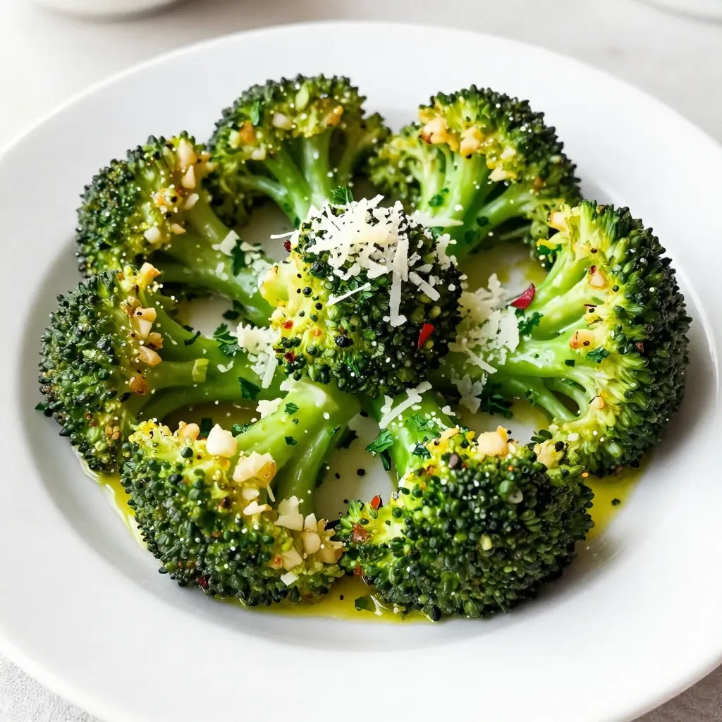 Garlic Parmesan Roasted Broccoli Flavorful Veggie Dish