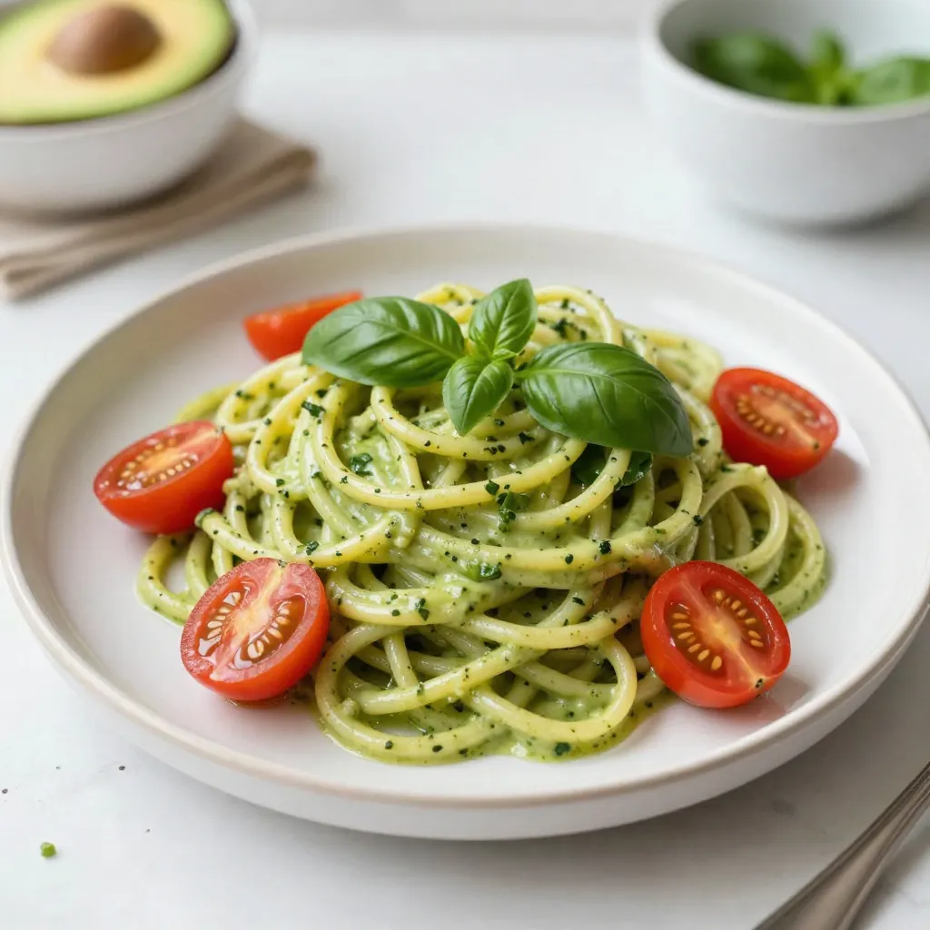 Creamy Avocado Pesto Pasta Rich and Flavorful Delight