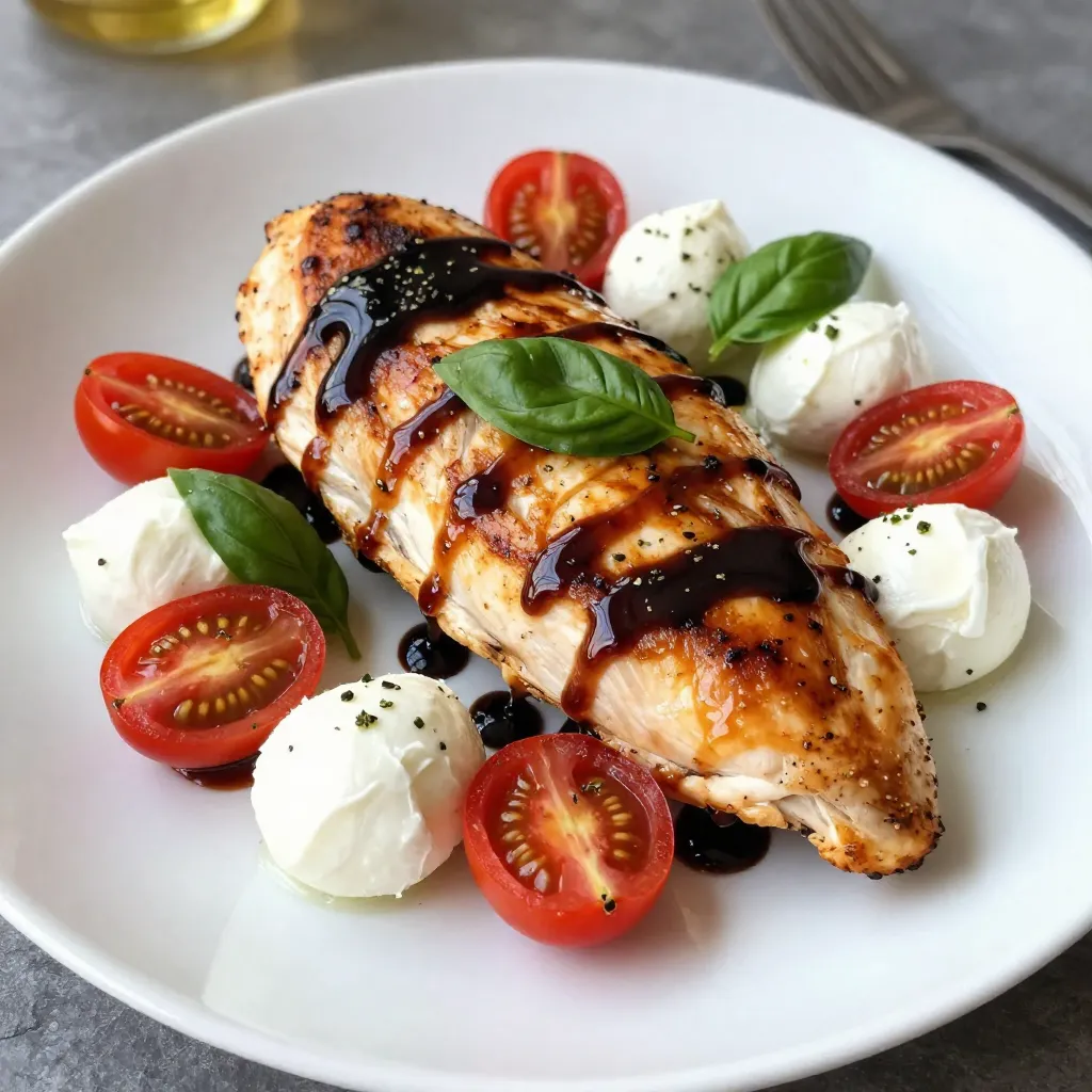 Balsamic Glazed Caprese Chicken Savory Flavor Boost