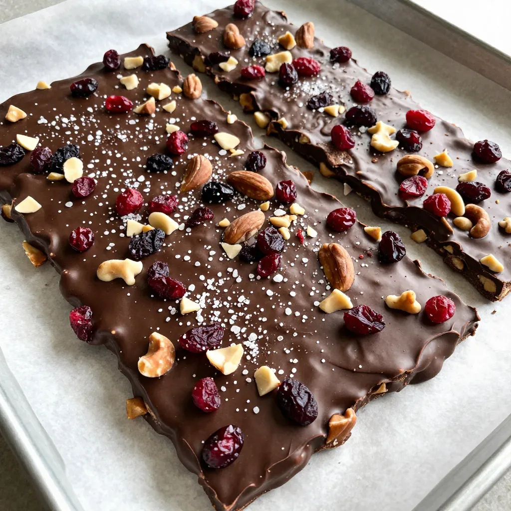 Dark Chocolate Sea Salt Bark Simple and Delicious Treat