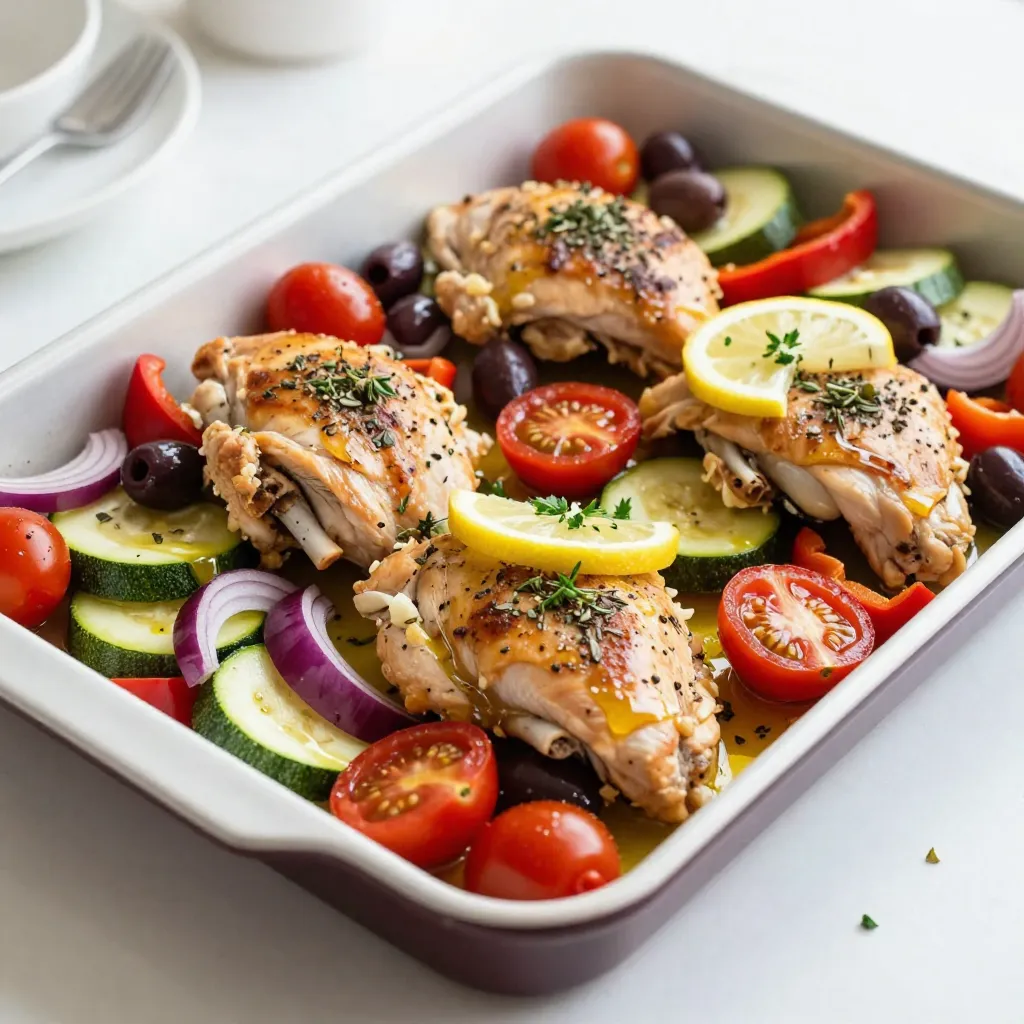 Greek Chicken Sheet Pan Dinner Flavorful and Easy Recipe