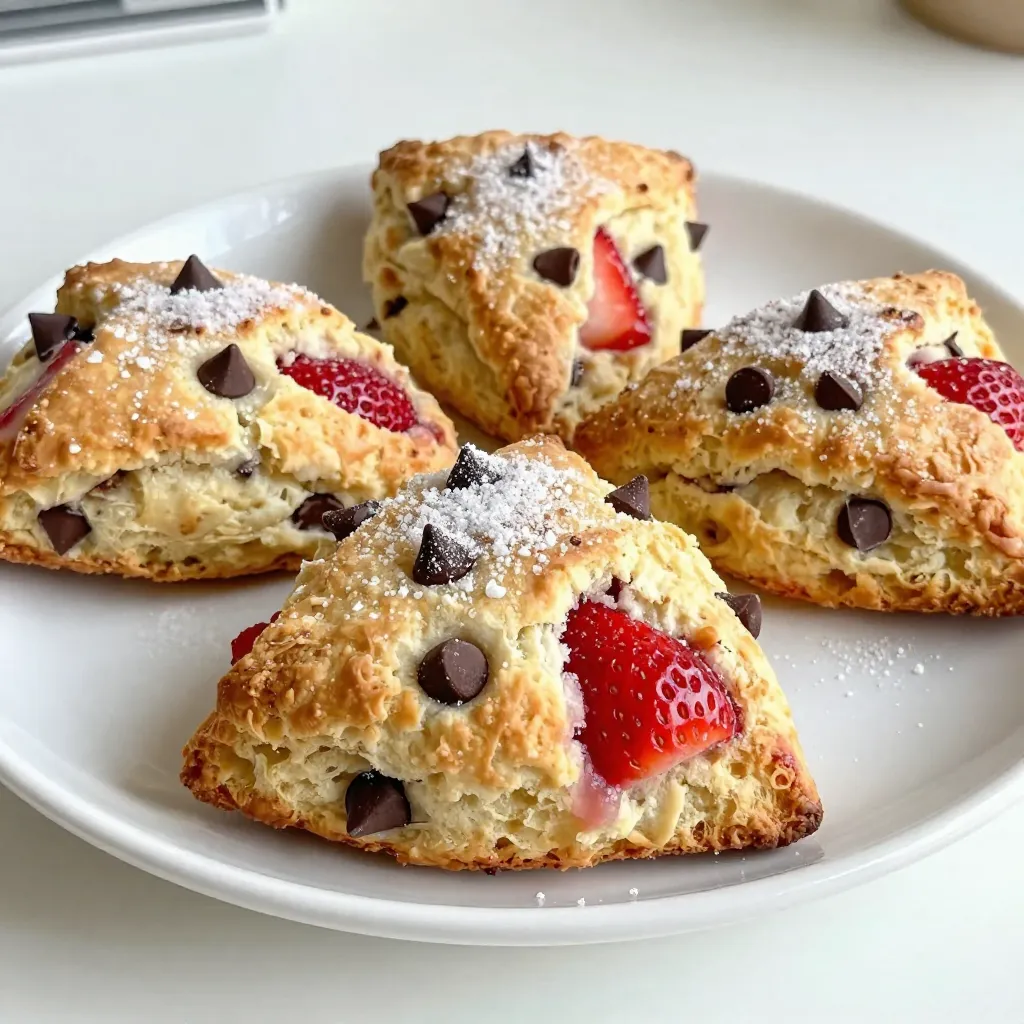 Strawberry Chocolate Chip Scones Fresh and Tasty Bake