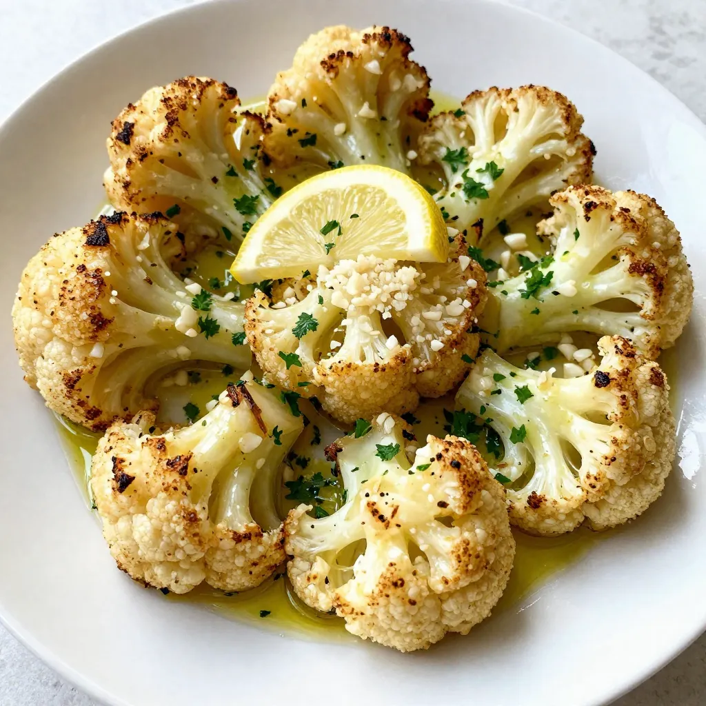 Garlic Parmesan Roasted Cauliflower Simple Flavor Boost