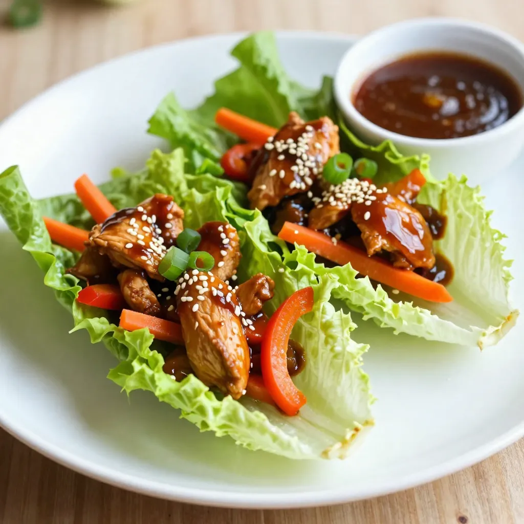 Savory Teriyaki Chicken Lettuce Wraps Easy Recipe