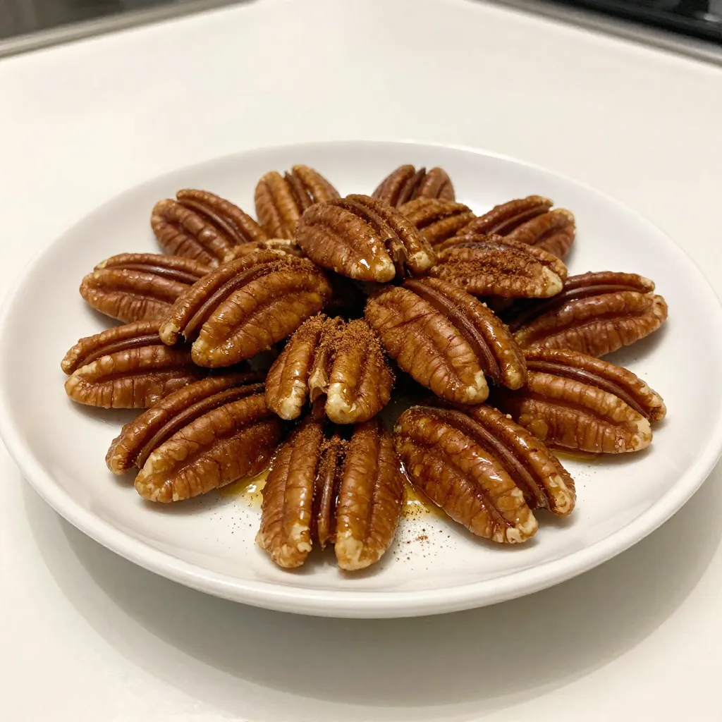 Maple Cinnamon Roasted Pecans Simple and Crunchy Snack