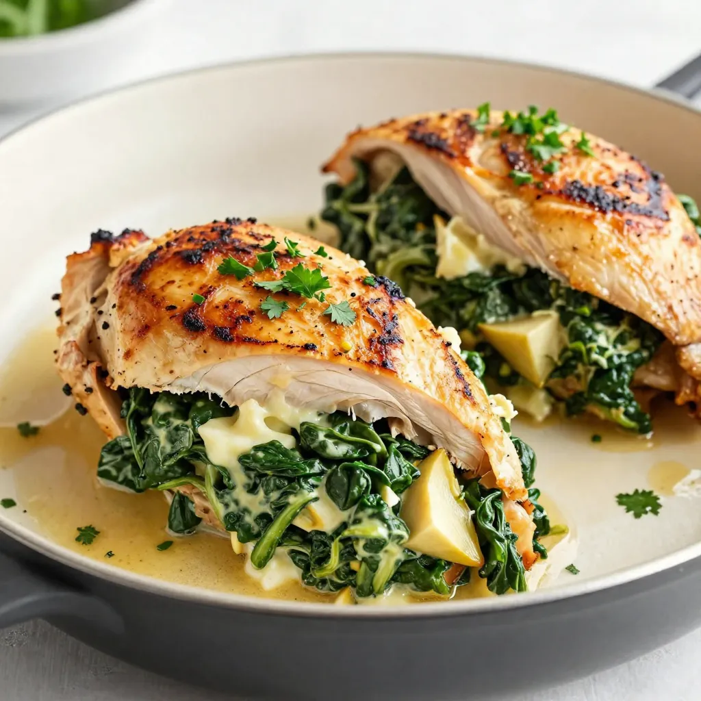 Spinach Artichoke Stuffed Chicken Flavorful Dinner Delight
