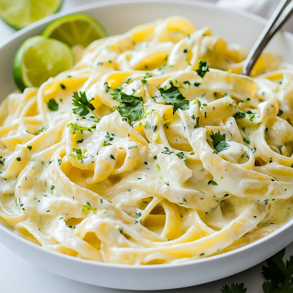 Creamy Cilantro Lime Pasta Delight in Every Bite