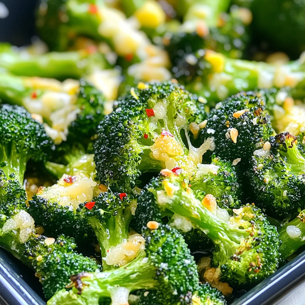 Garlic Parmesan Roasted Broccoli Flavorful Side Dish