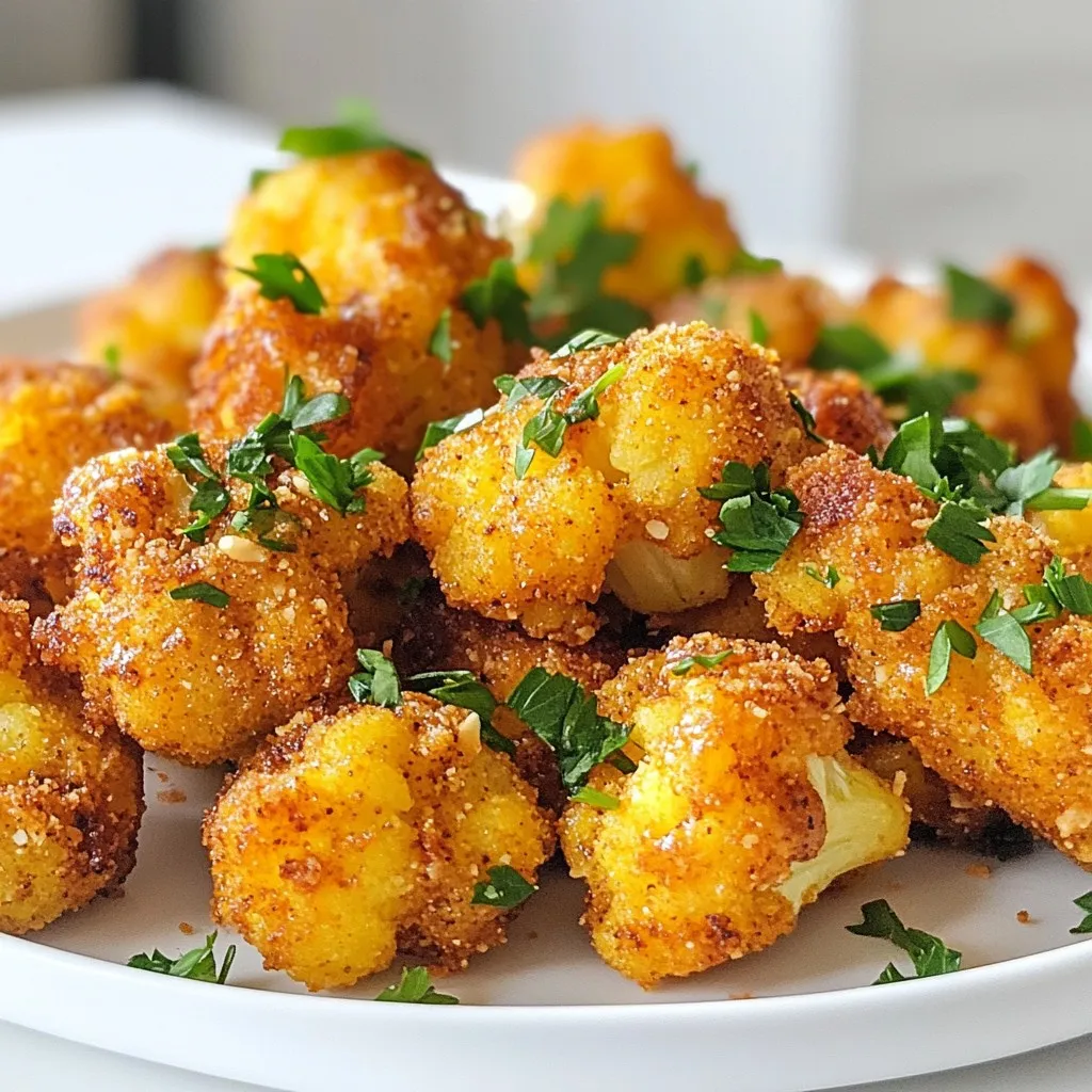 Spicy Cajun Cauliflower Bites Crunchy and Flavorful