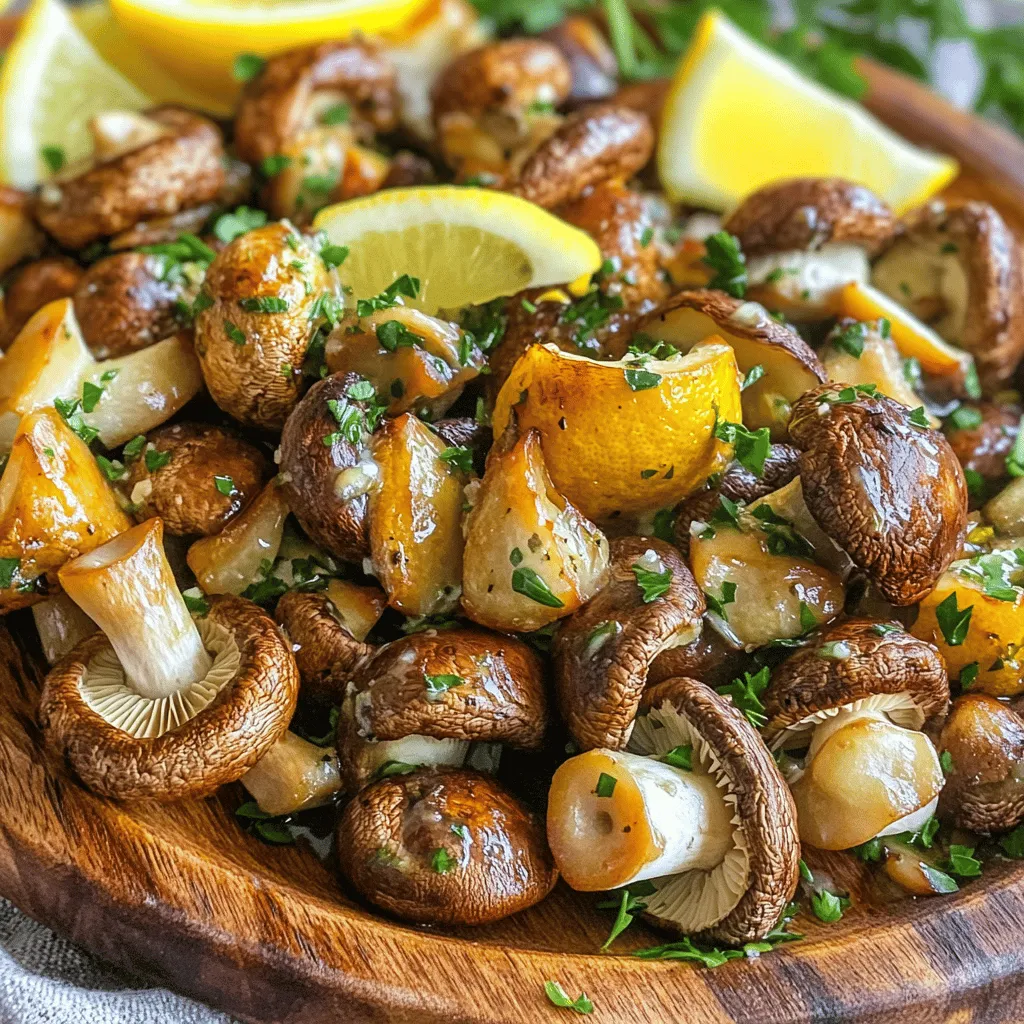 Garlic Butter Roasted Mushrooms Flavorful and Easy Dish