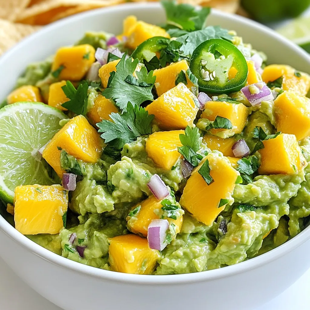 Spicy Mango Guacamole Simple Flavor Explosion