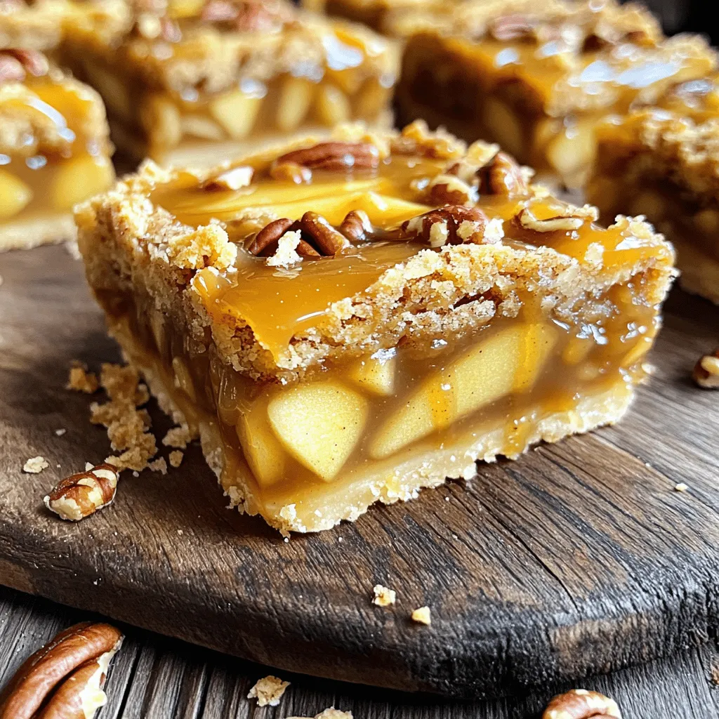 Caramel Apple Pie Bars Delicious Fall Dessert Treat