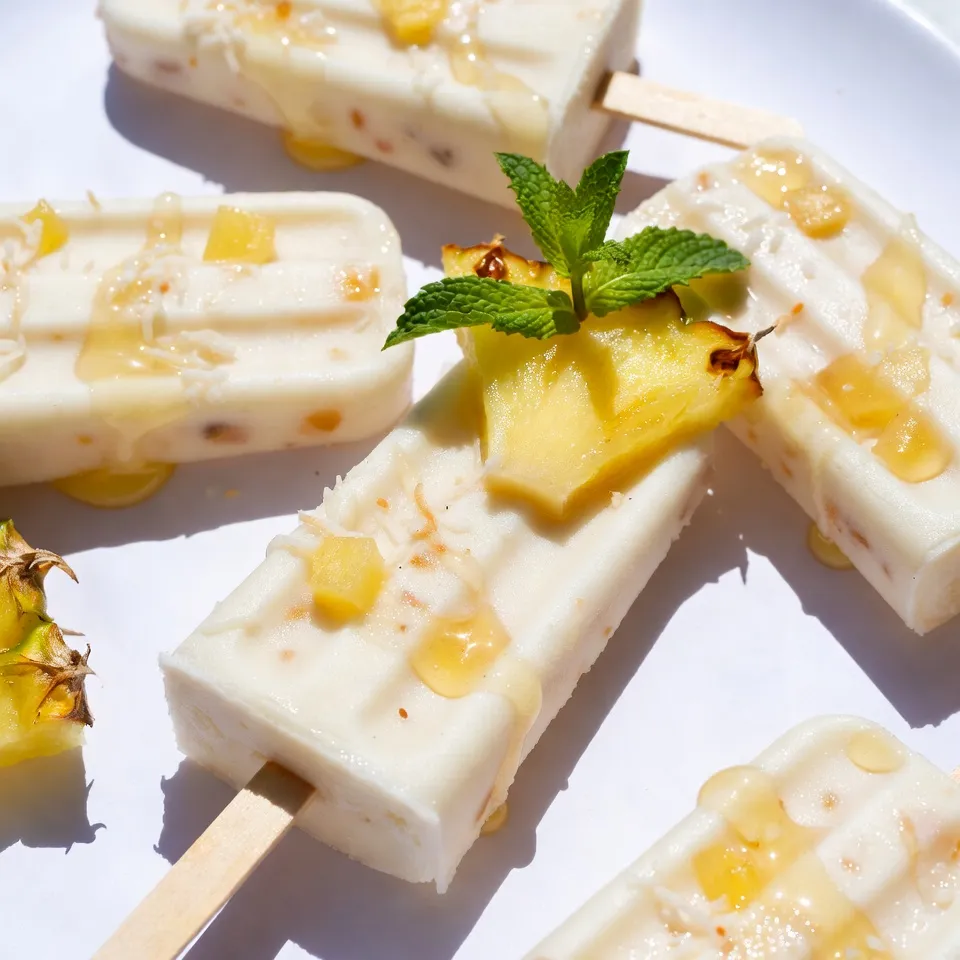 Coconut Pineapple Popsicles Refreshing Summer Treat