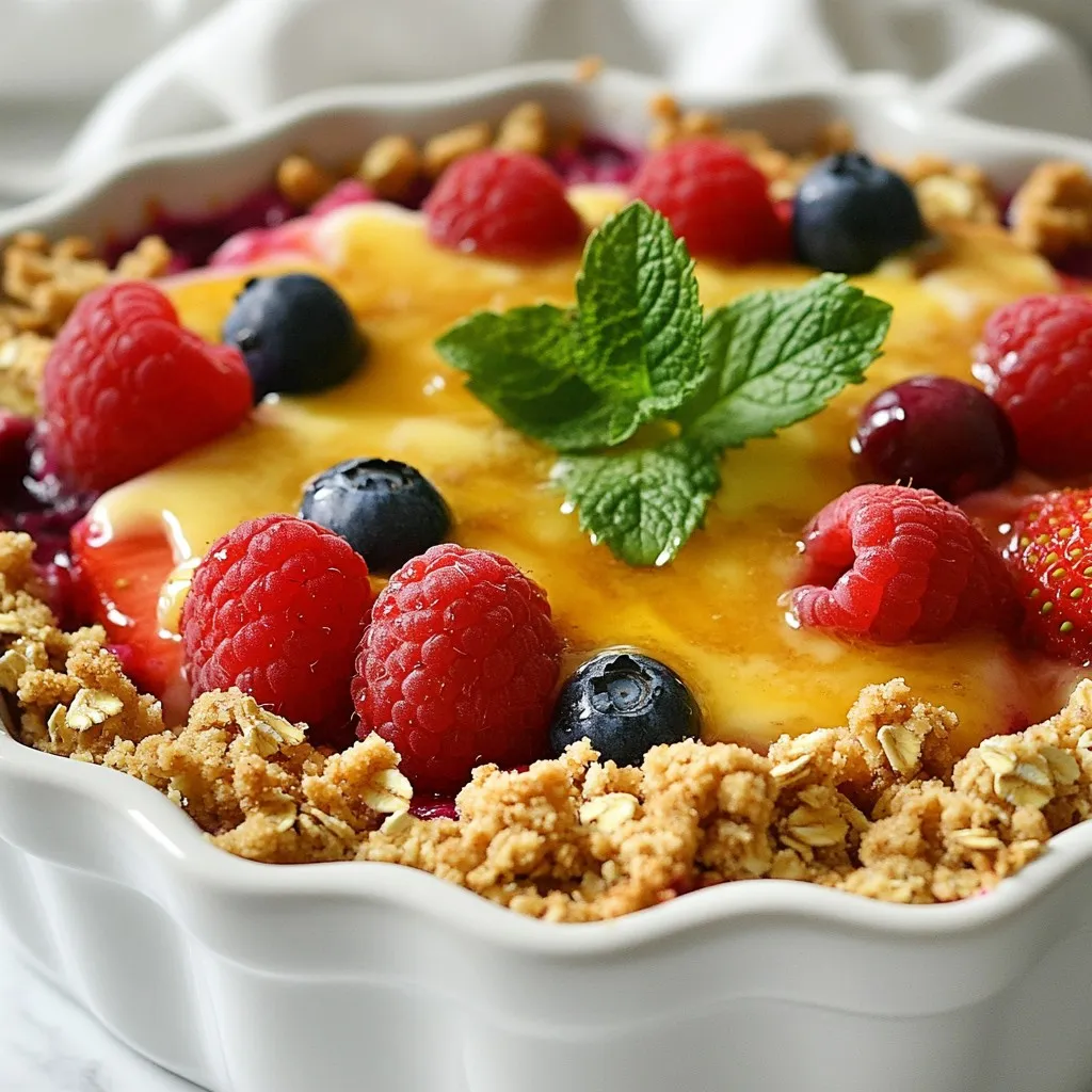 Triple Berry Crisp Delightful and Easy Dessert Recipe