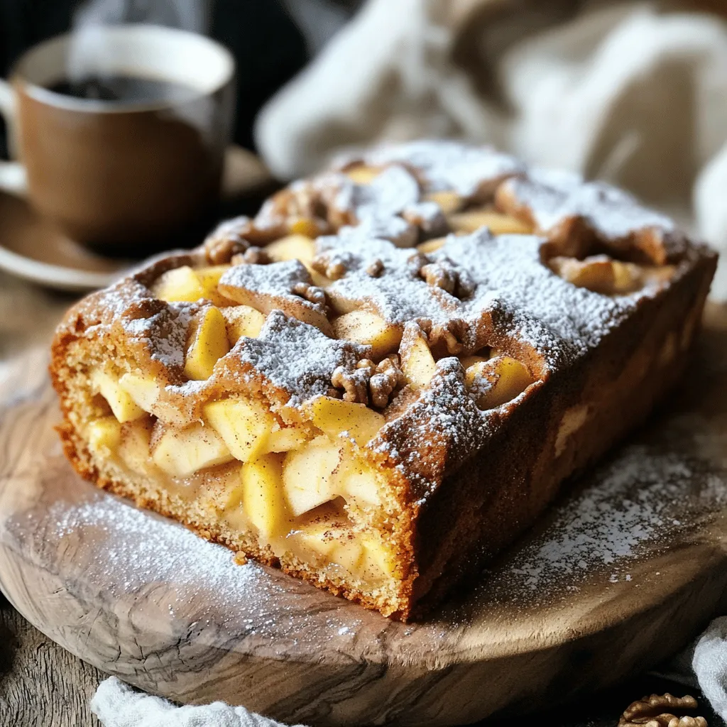 Warm Cinnamon Apple Coffee Cake Loaf Simple Delight