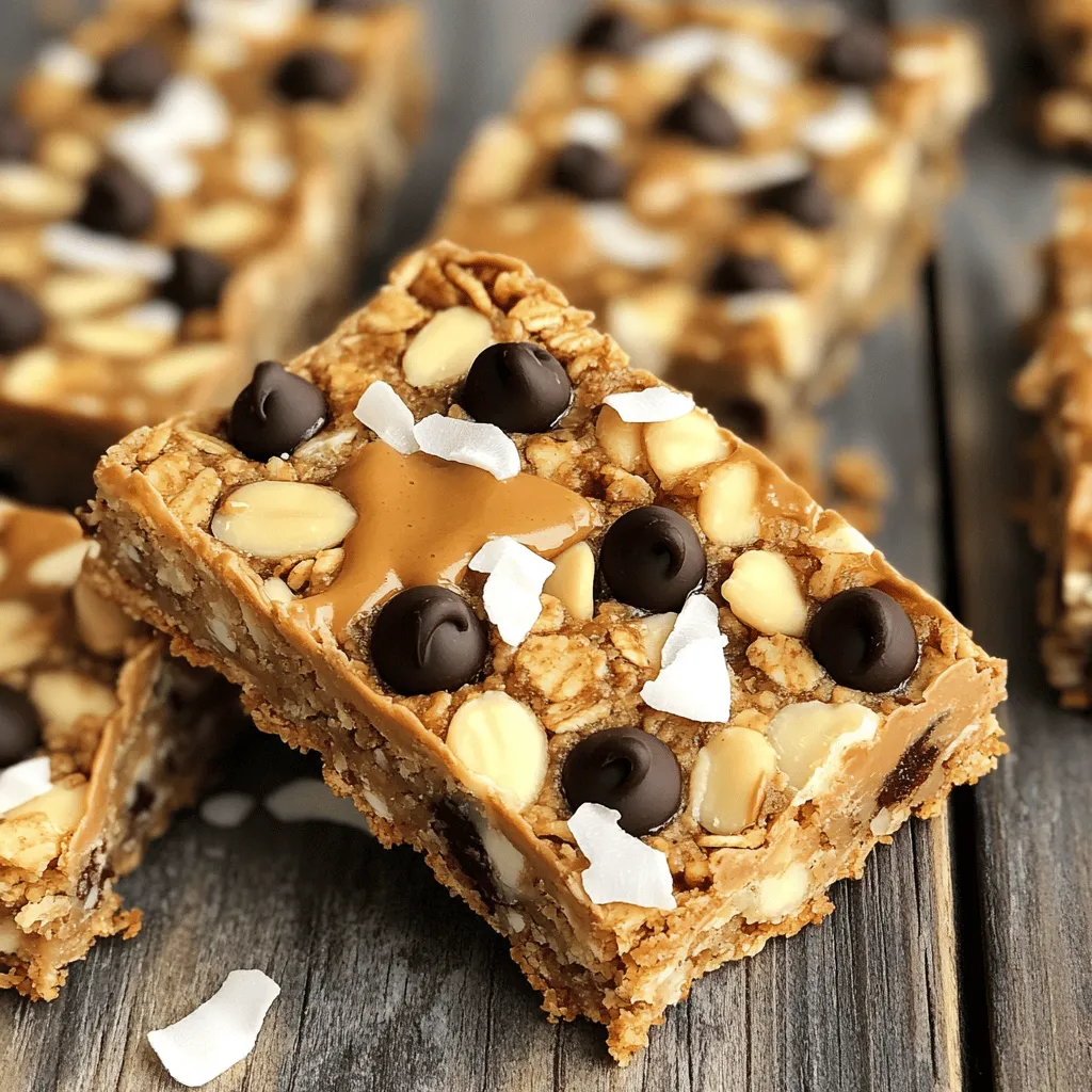 Peanut Butter Chocolate Chip Granola Bars Delightful Treat
