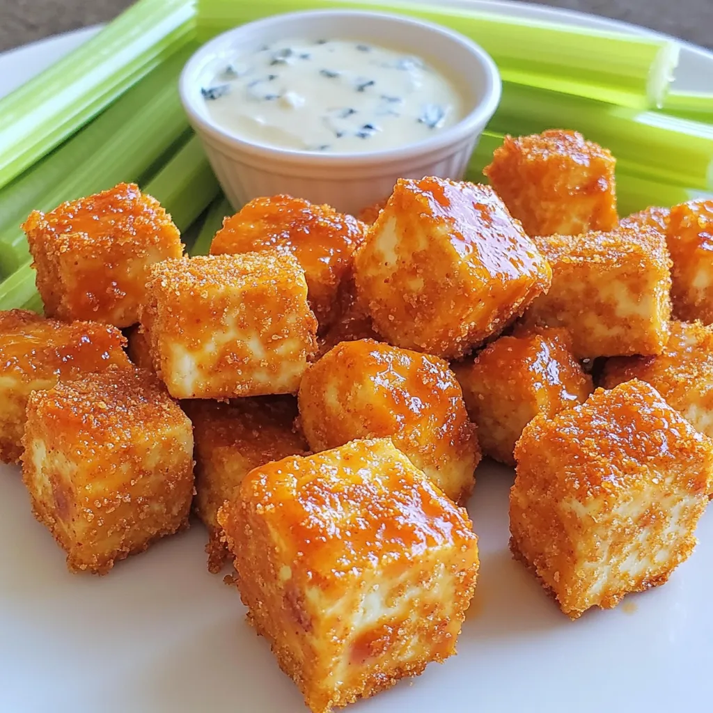 Crispy Buffalo Tofu Bites Flavorful Vegan Snack