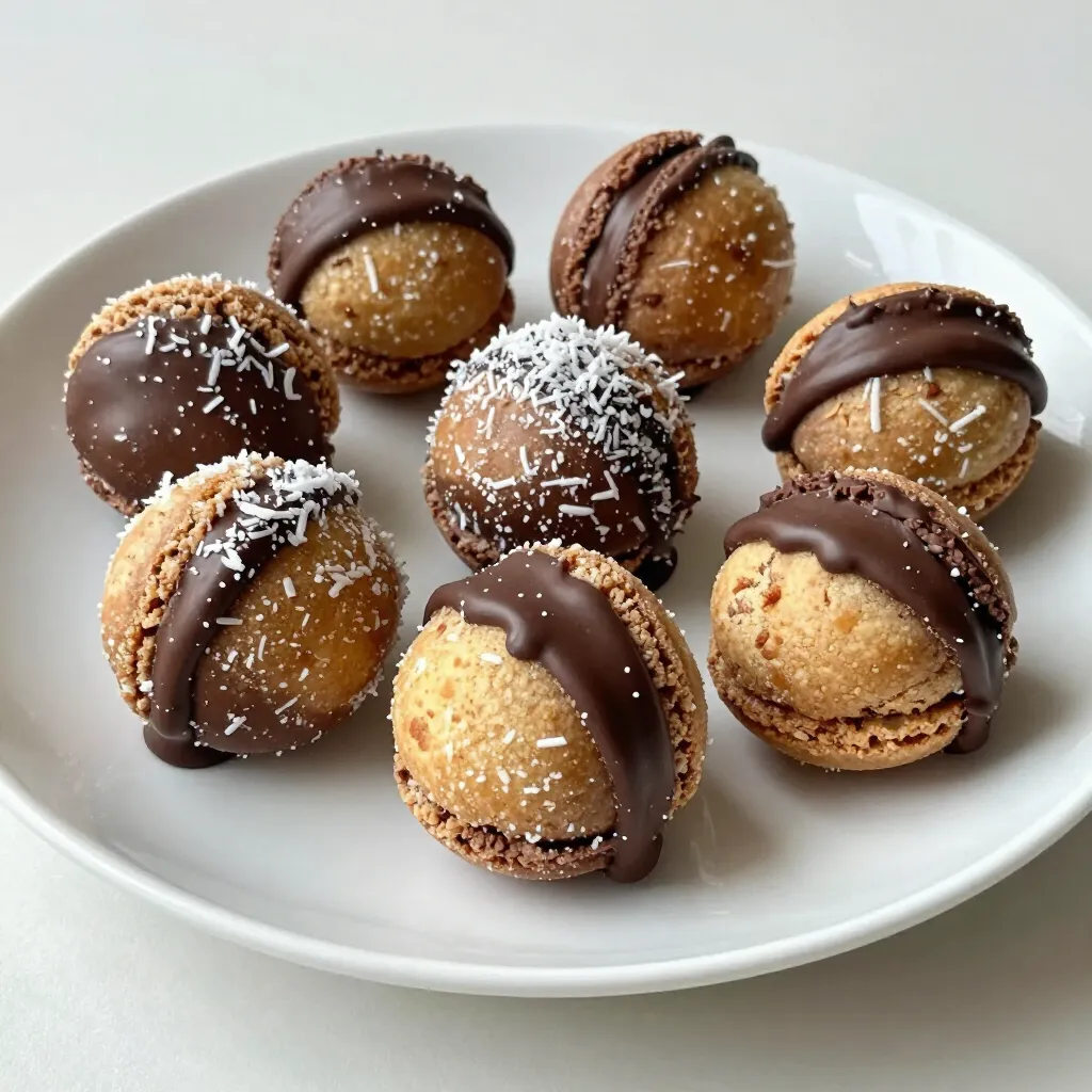 Chocolate Dipped Coconut Macaroons Simple and Tasty