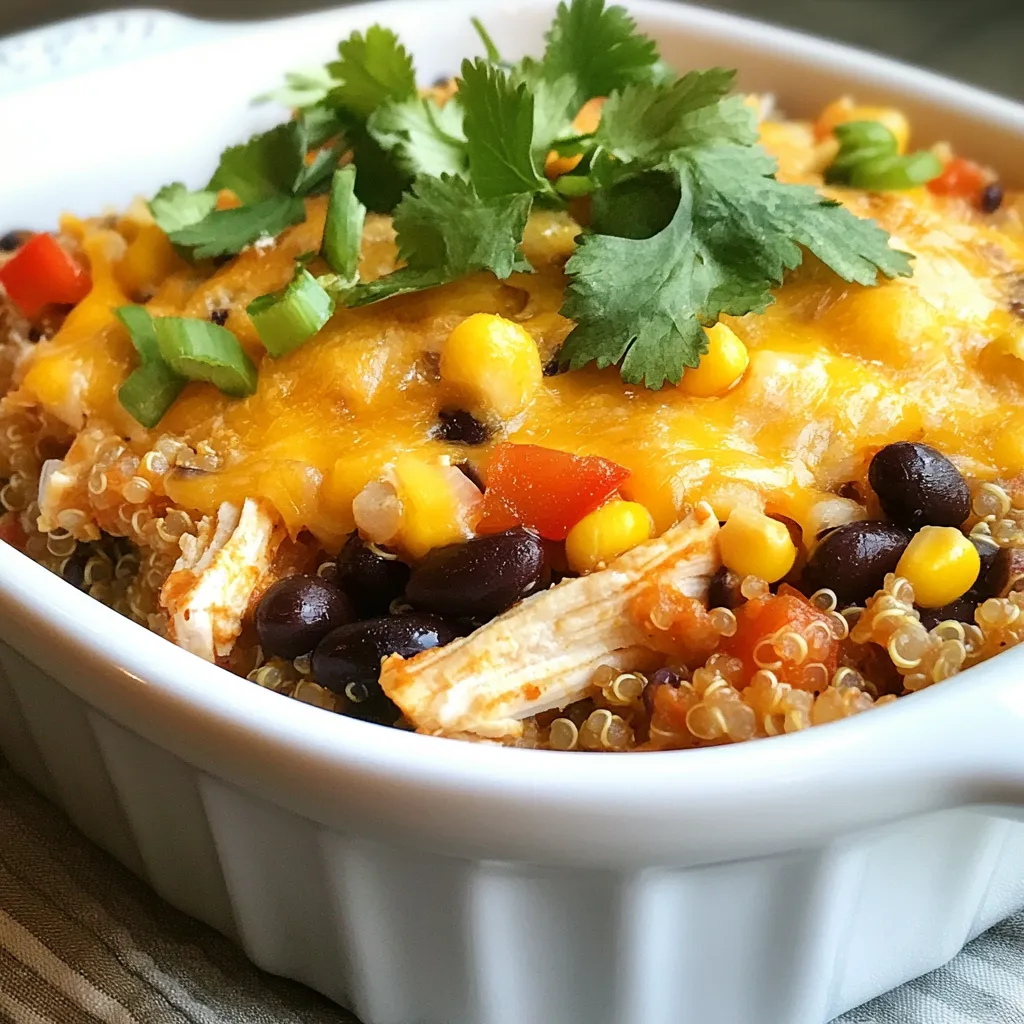 Southwest Chicken Quinoa Bake Flavorful and Easy Dish