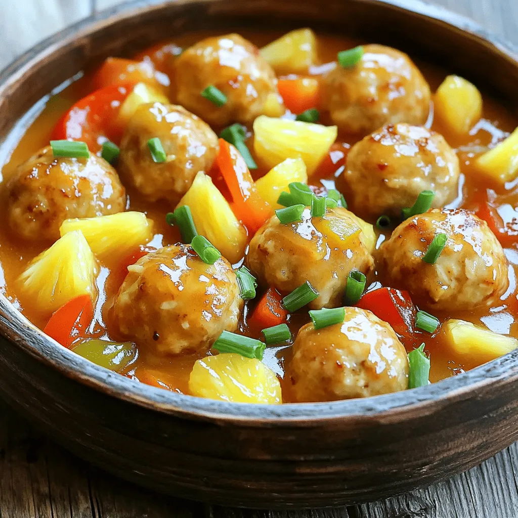 Sweet and Sour Chicken Meatballs Flavorful Delight