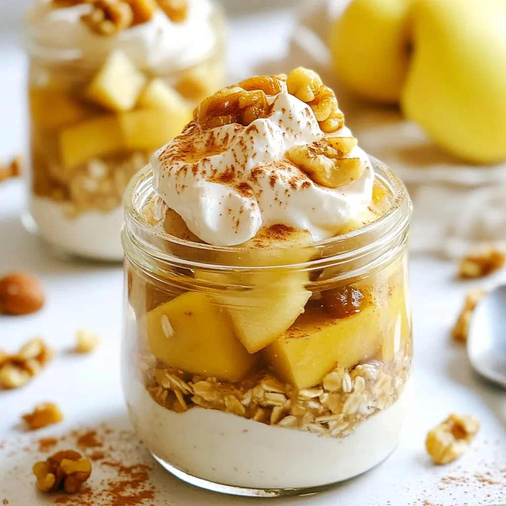 Apple Pie Overnight Oats Tasty and Simple Recipe