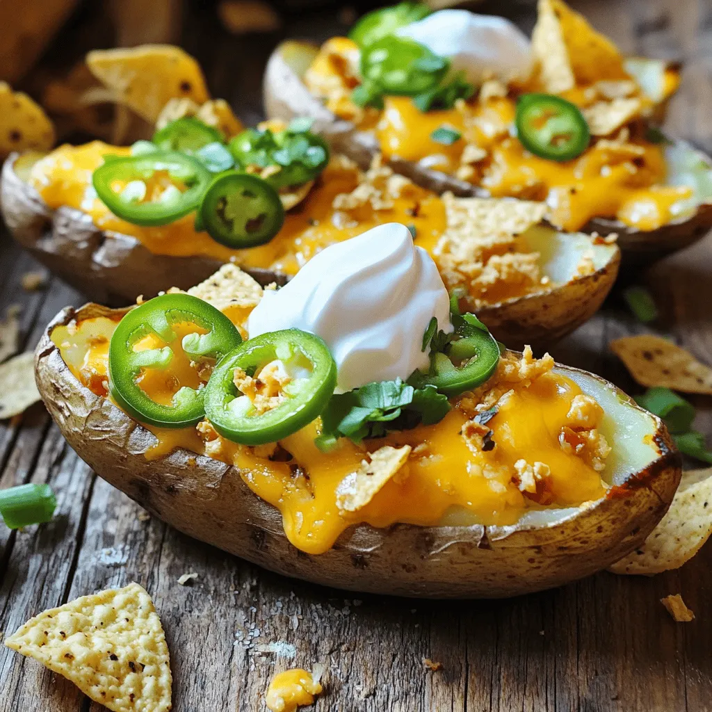 Loaded Nacho Cheese Potato Skins Tasty Snack Idea
