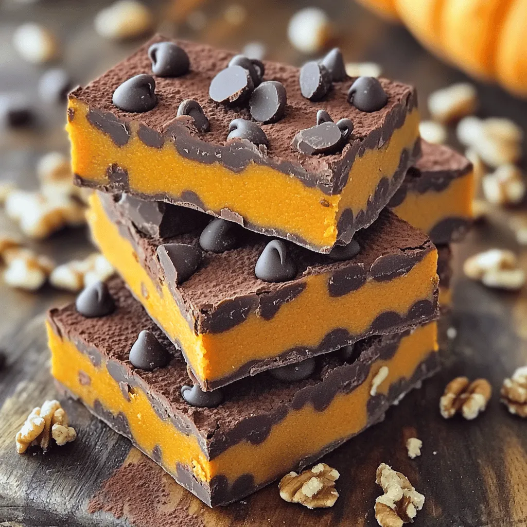 No-Bake Chocolate Pumpkin Energy Bars Delightful Treat