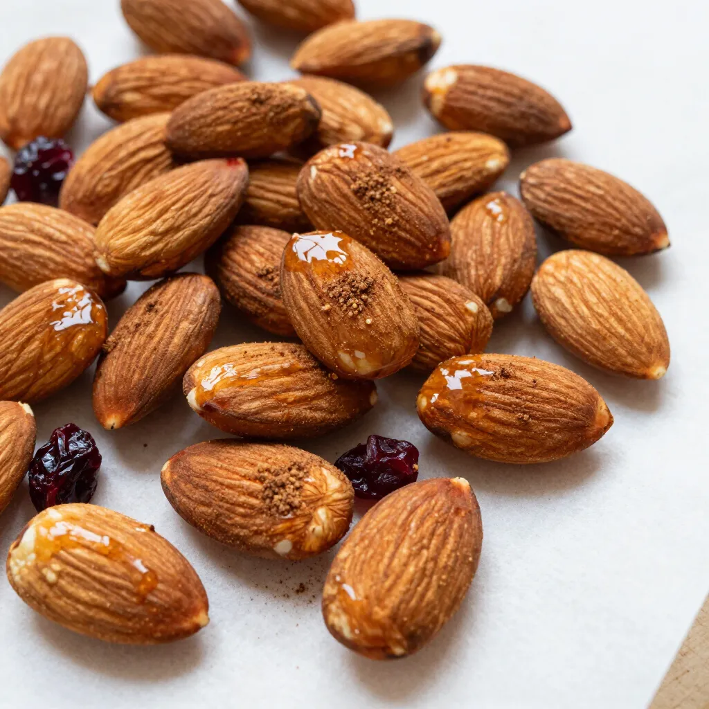 Maple Cinnamon Roasted Almonds Delicious Snack Recipe