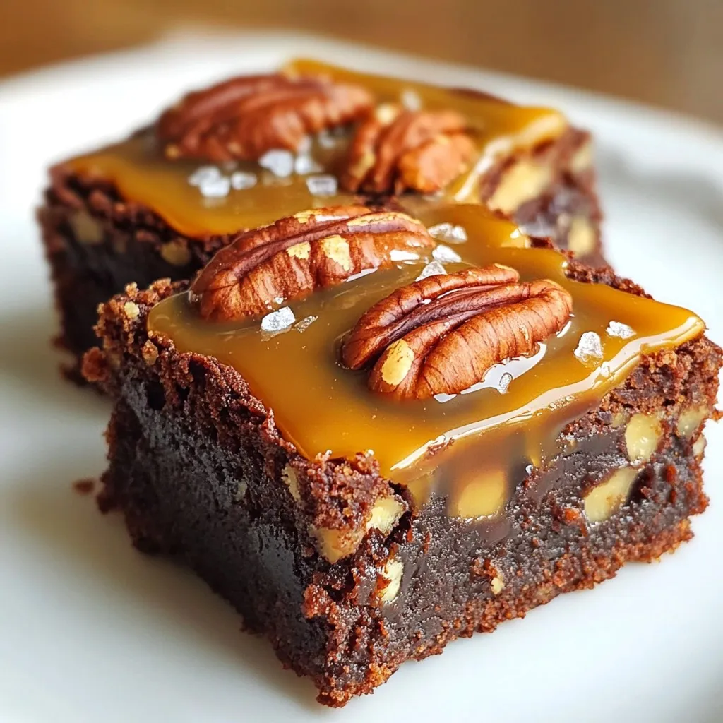 Caramel Pecan Turtle Brownies Rich and Decadent Treat