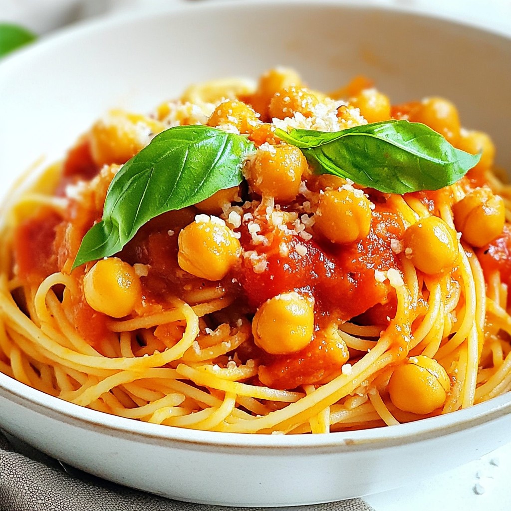 One-Pan Meals Smoky Tomato and Chickpea Spaghetti Delight