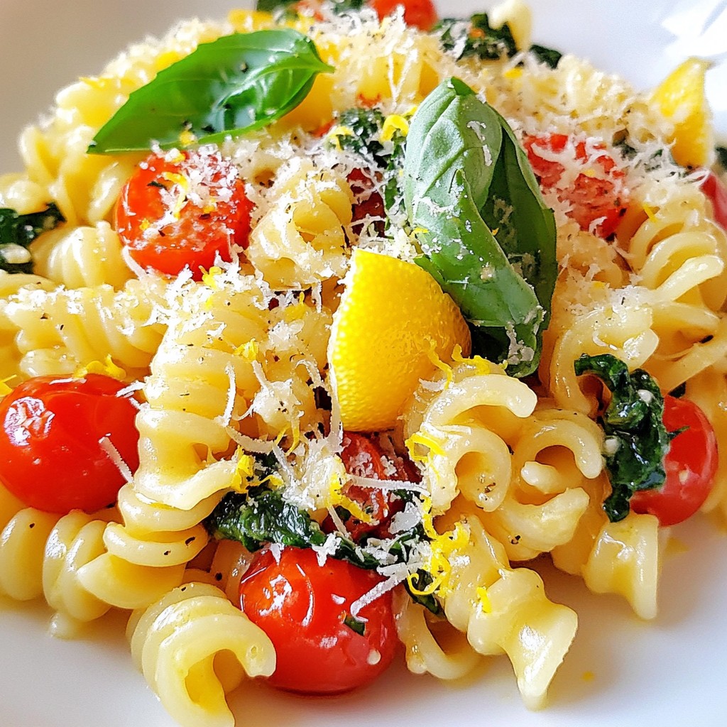 Quick Pasta Recipes Garlic Lemon Cavatappi Delight