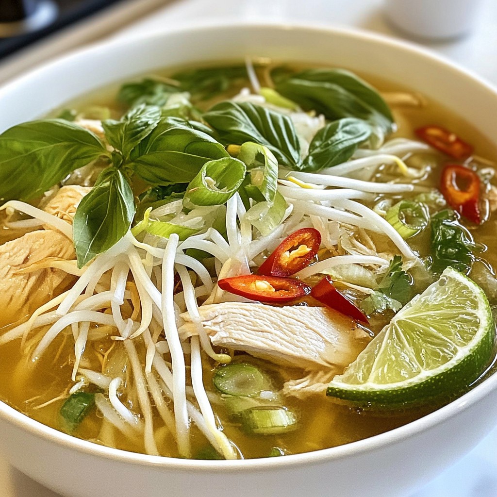 Hearty Noodle Dishes Ginger Lime Chicken Pho Delight